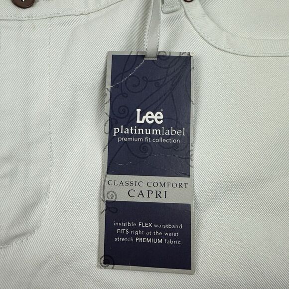 NWT Lee Platinum Label Premium Fit Classic Comfort Capri Jeans Sz 18 Medium - Picture 7 of 12